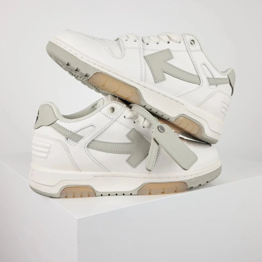Off-White Diagonal Arrow Low White Pink Sneakers - 30