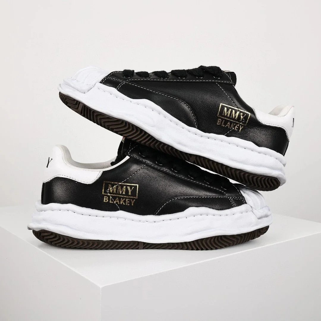 Maison Mihara Yasuhiro Blakey Low Black Gold