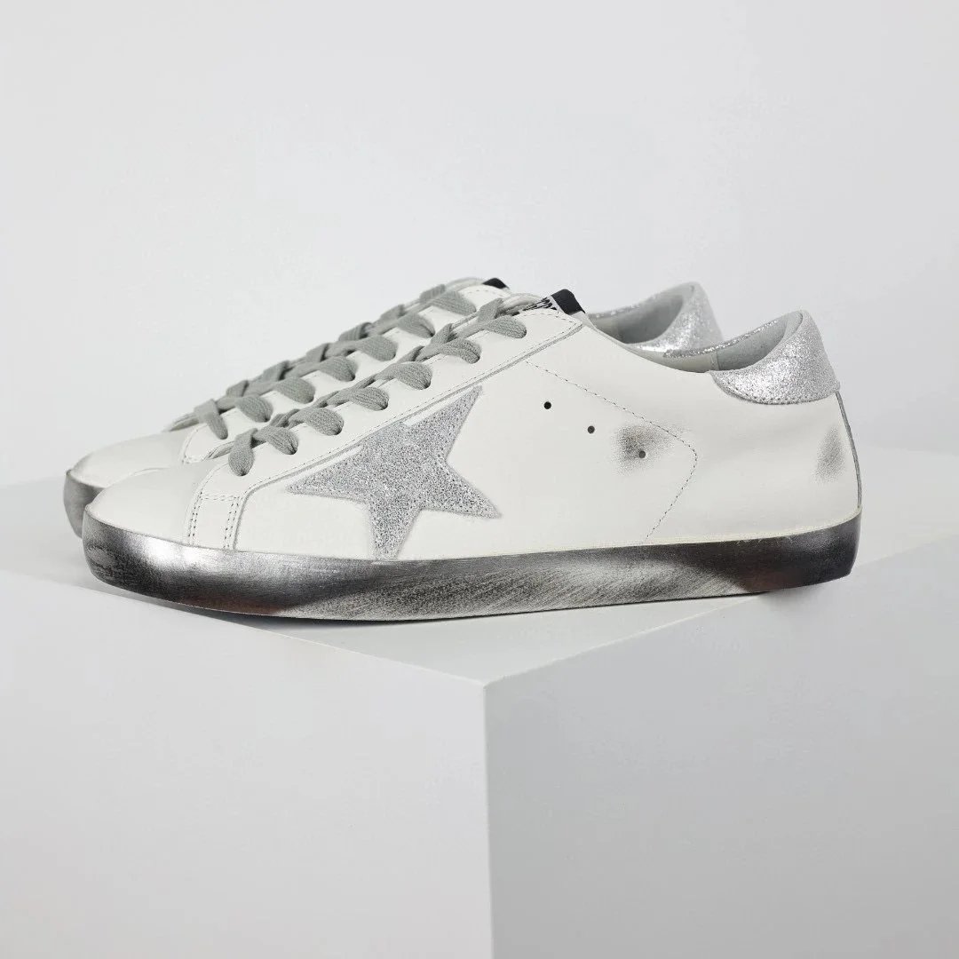 10 Silver Star Silver Tail Silver Bottom Small Dirty Shoes