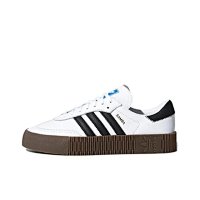 AQ1134 Samba white and black stripes with a thick black sole (G)