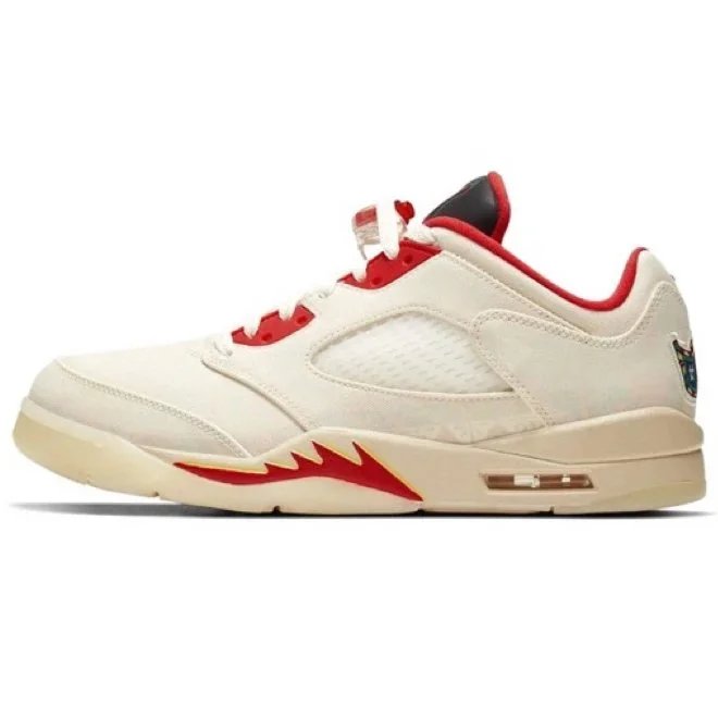 A5 Low Top Beige Red