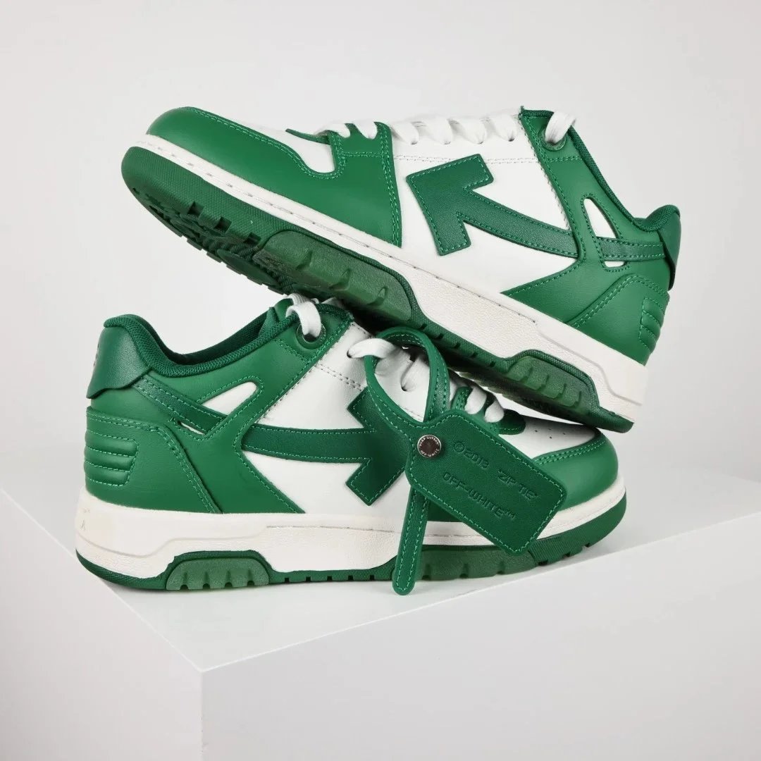 Off-White Diagonal Arrow Low White Pink Sneakers - 6