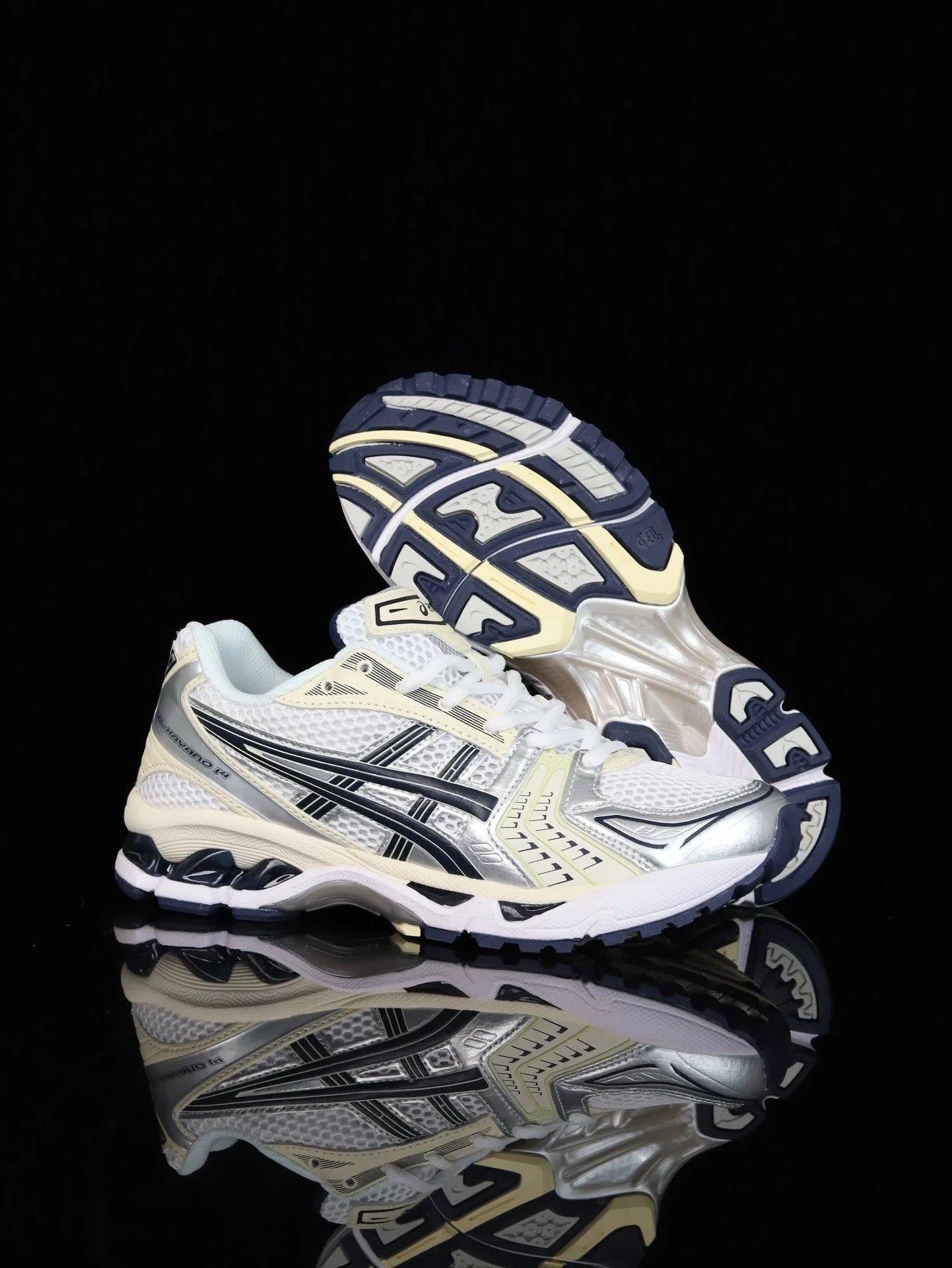 ASICS Gel-Kayano 14 White Cream Navy Silver