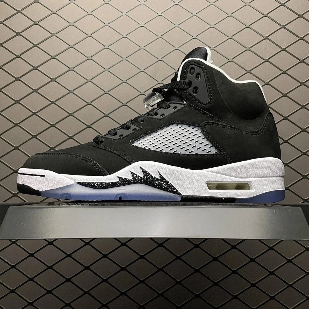 Air Jordan 5 Retro 'Retro' White Orange Blue Sneakers - 6