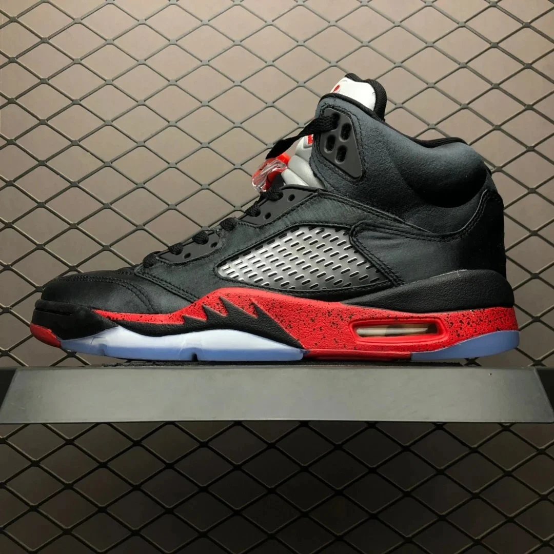 Air Jordan 5 Retro 'Retro' White Orange Blue Sneakers - 14