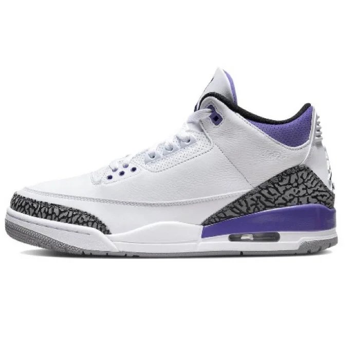 Nike Air Jordan 3 Retro Dark Iris White Purple