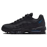 95 pure black with blue swoosh