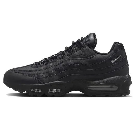 95 Air Cushion Pure Black Silicone Swoosh