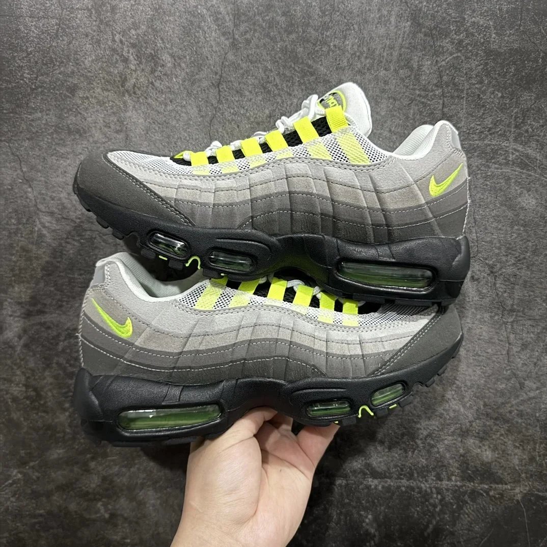 Nike Air Max 95 Black with Blue Swoosh Sneakers - 10