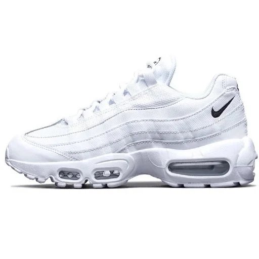 95 All White Black Swoosh