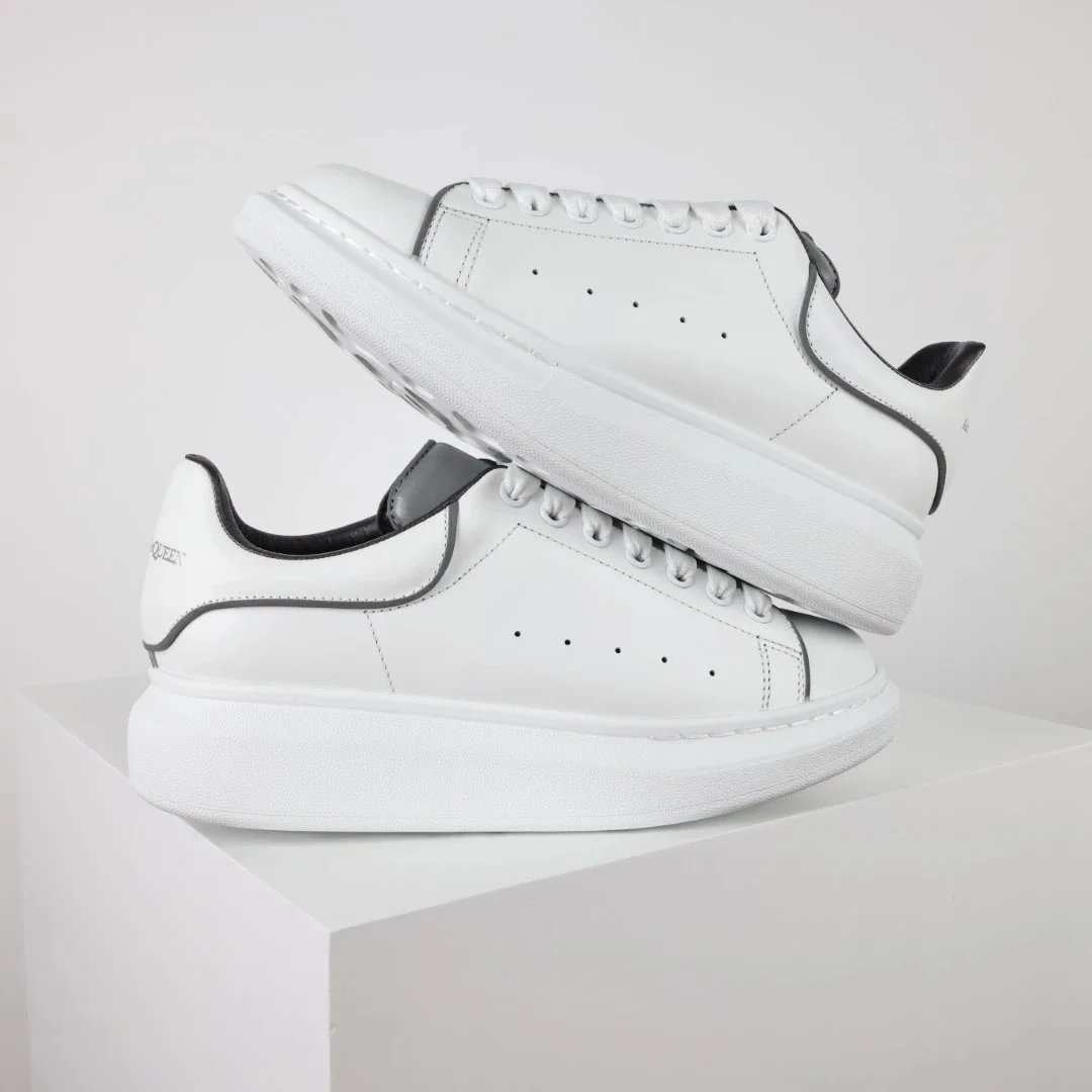 Alexander McQueen Oversized Sneaker Black and White Chunky Sneakers - 17