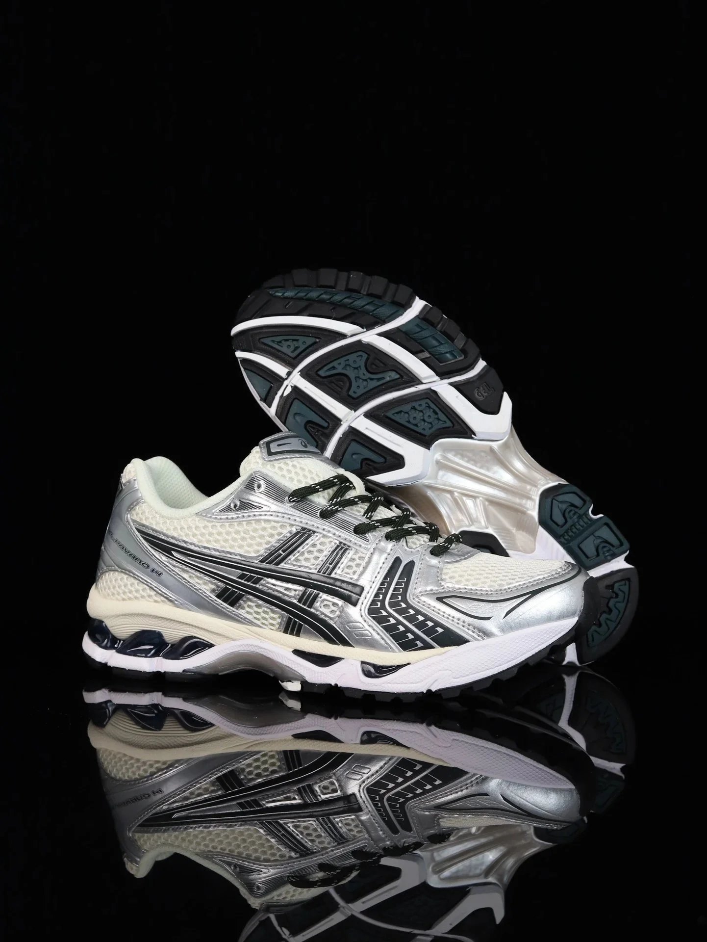 Asics Gel-Kayano 14 White Silver Black