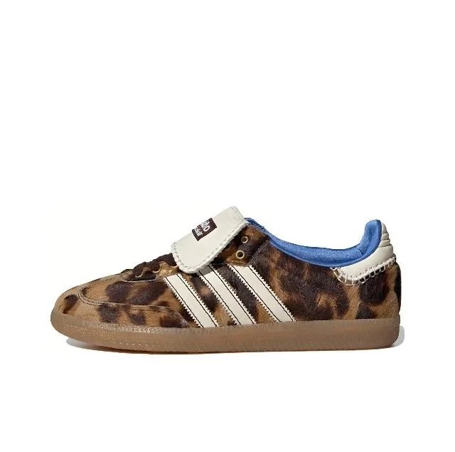 Adidas Samba Leopard Print Cream Blue