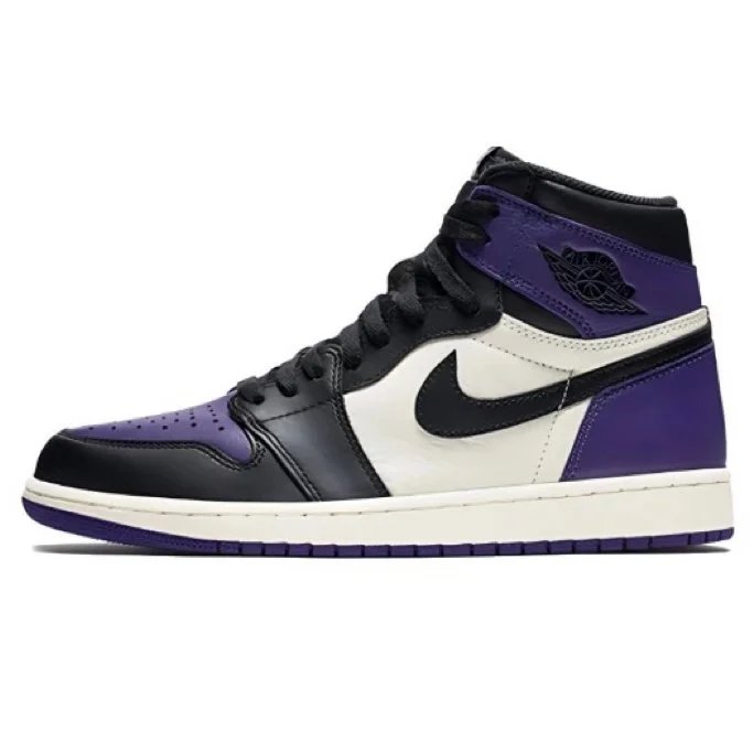 Air Jordan 1 Retro High Court Purple 555088-501-A1HighBlackPurple(G)
