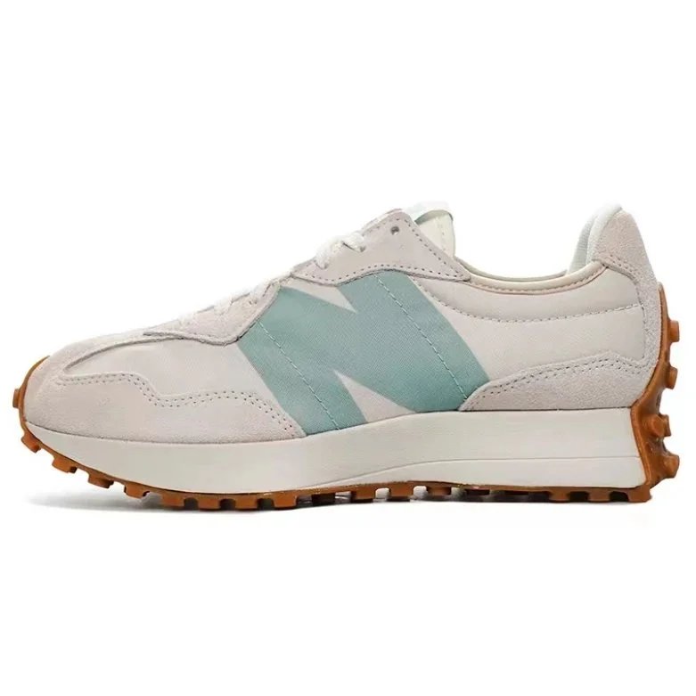 New Balance 327 White Aqua