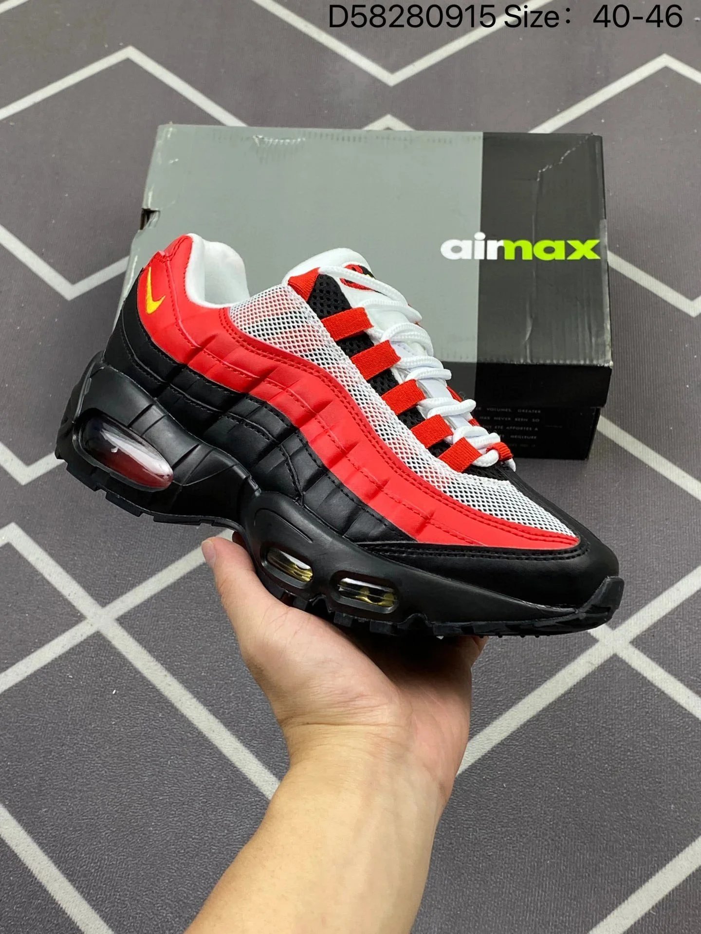 95 Air Cushion Black Red White