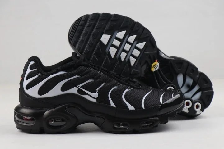 Nike Air Max Plus Black and White Sneakers