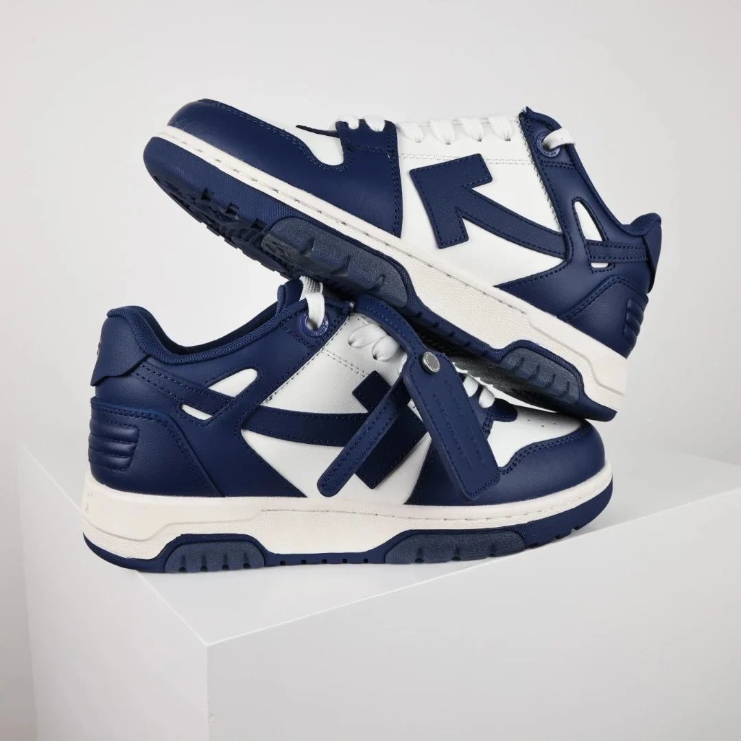 Off-White Diagonal Arrow Low White Pink Sneakers - 9