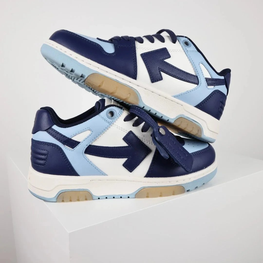 Off-White Diagonal Arrow Low White Pink Sneakers - 17