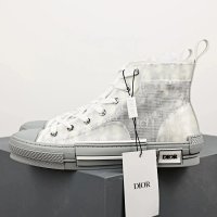 9-B23 White and gray base, transparent, high-top