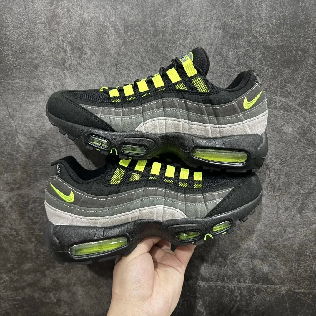 Nike Air Max 95 Black with Blue Swoosh Sneakers - 15