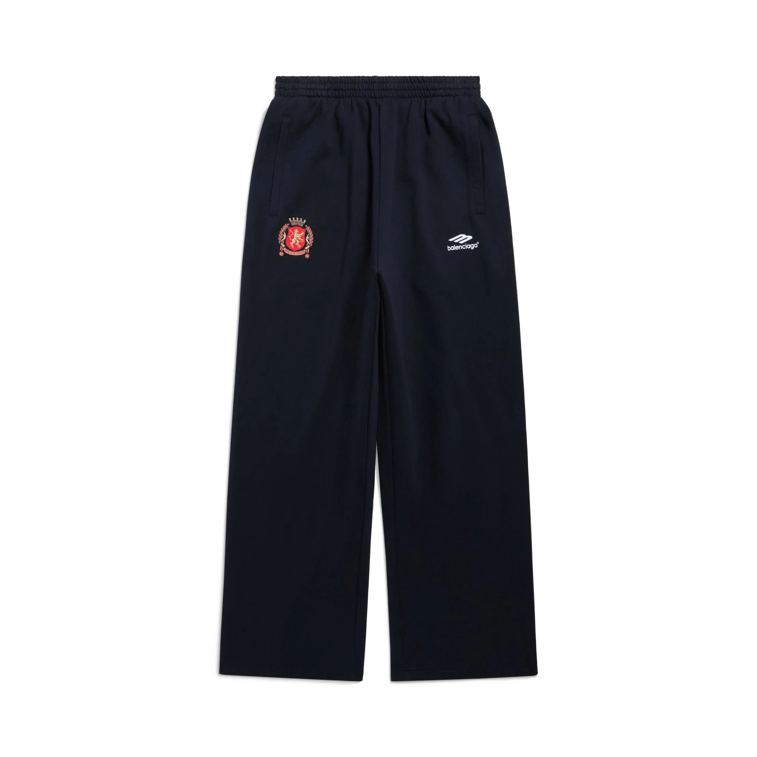 Ye Jie MADE (Men's) Exclusive Manchester United BAGGY 100% Cotton Black Straight-Leg Sweatpants