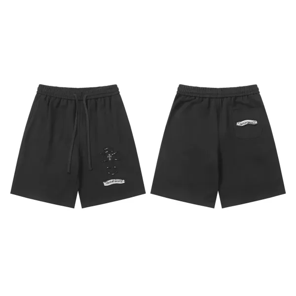 OK Embroidered Drawstring Shorts Gray - 18