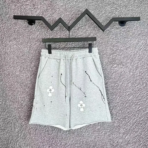 OK Embroidered Drawstring Shorts Gray - 22