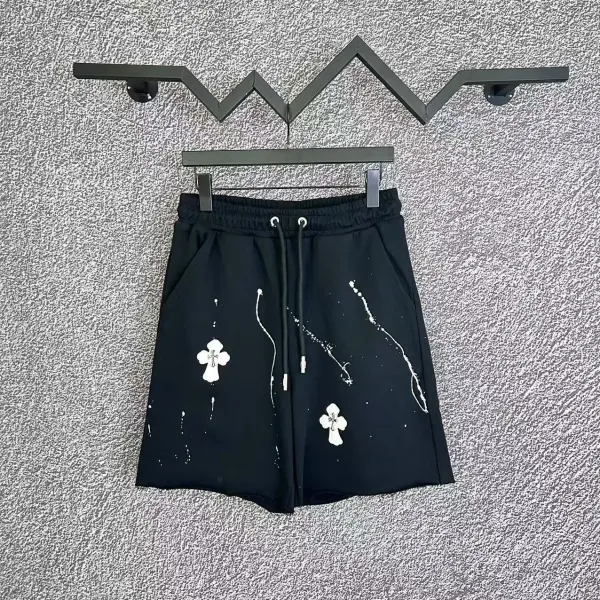 OK Embroidered Drawstring Shorts Gray - 23