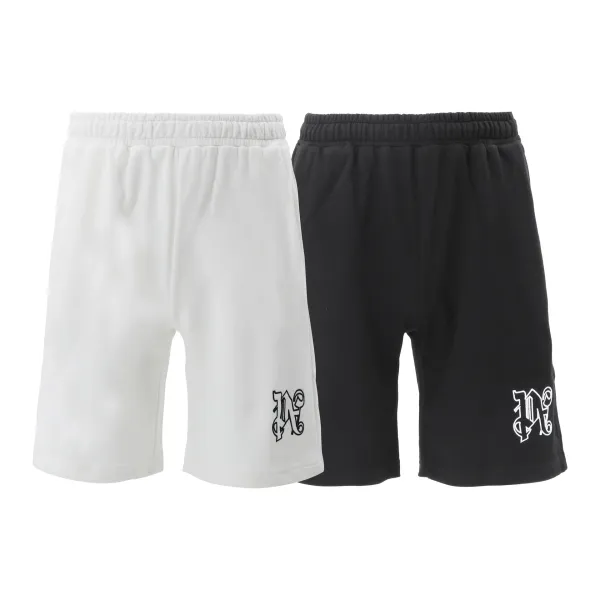 Off-White Palm Tree Spray Paint Shorts White - 15