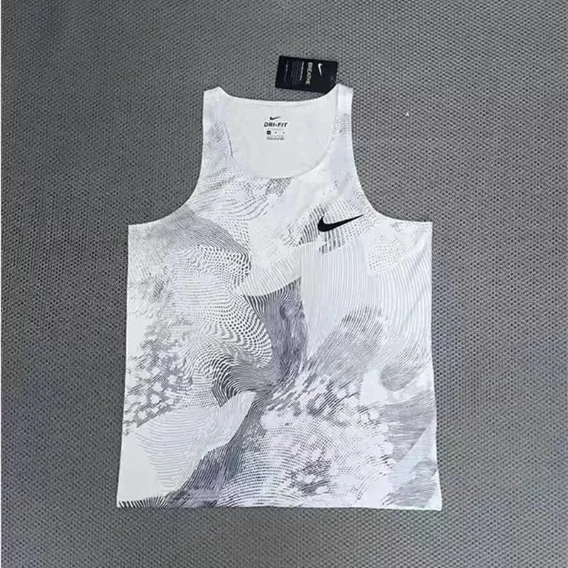 Nike Matching Sets Patterned running top and reflective shorts set — White ash vest