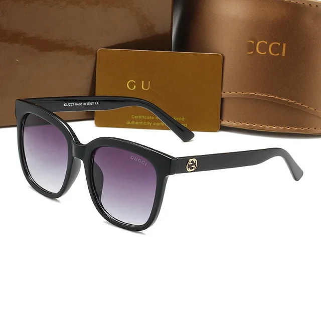 Gucci Eyewear Oversized square-frame sunglasses with Interlocking G temple emblem product detail image 1