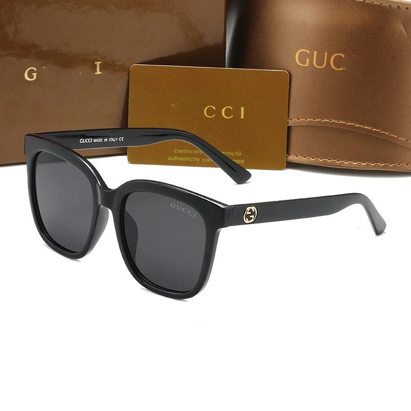 Gucci Eyewear Oversized square-frame sunglasses with Interlocking G temple emblem — C1