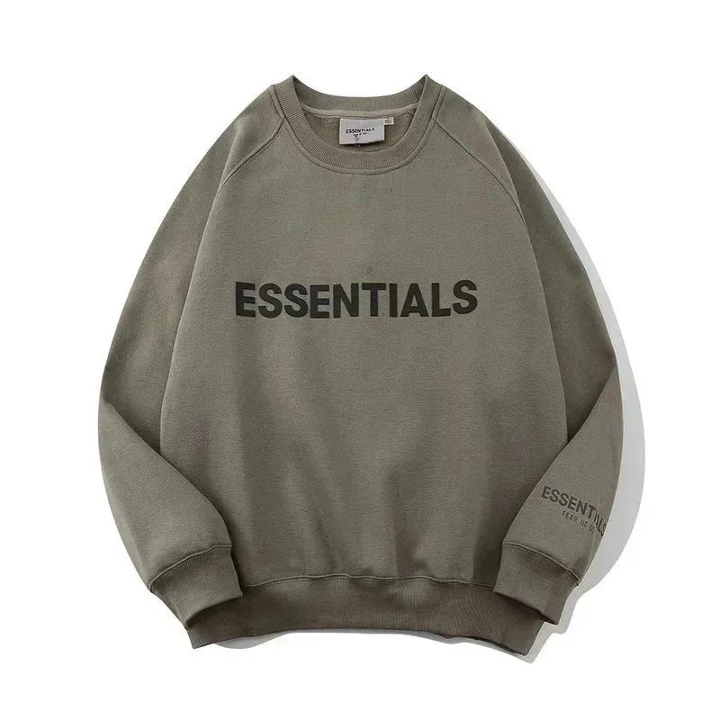 gray round neck