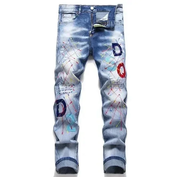DSQUARED2 Jeans Slim distressed graphic product detail image 5