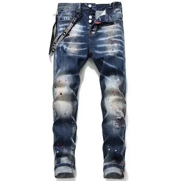 DSQUARED2 Jeans Slim distressed graphic product detail image 8
