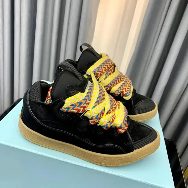 Off-White Diagonal Lace Sneakers Black/White Sneakers - 5