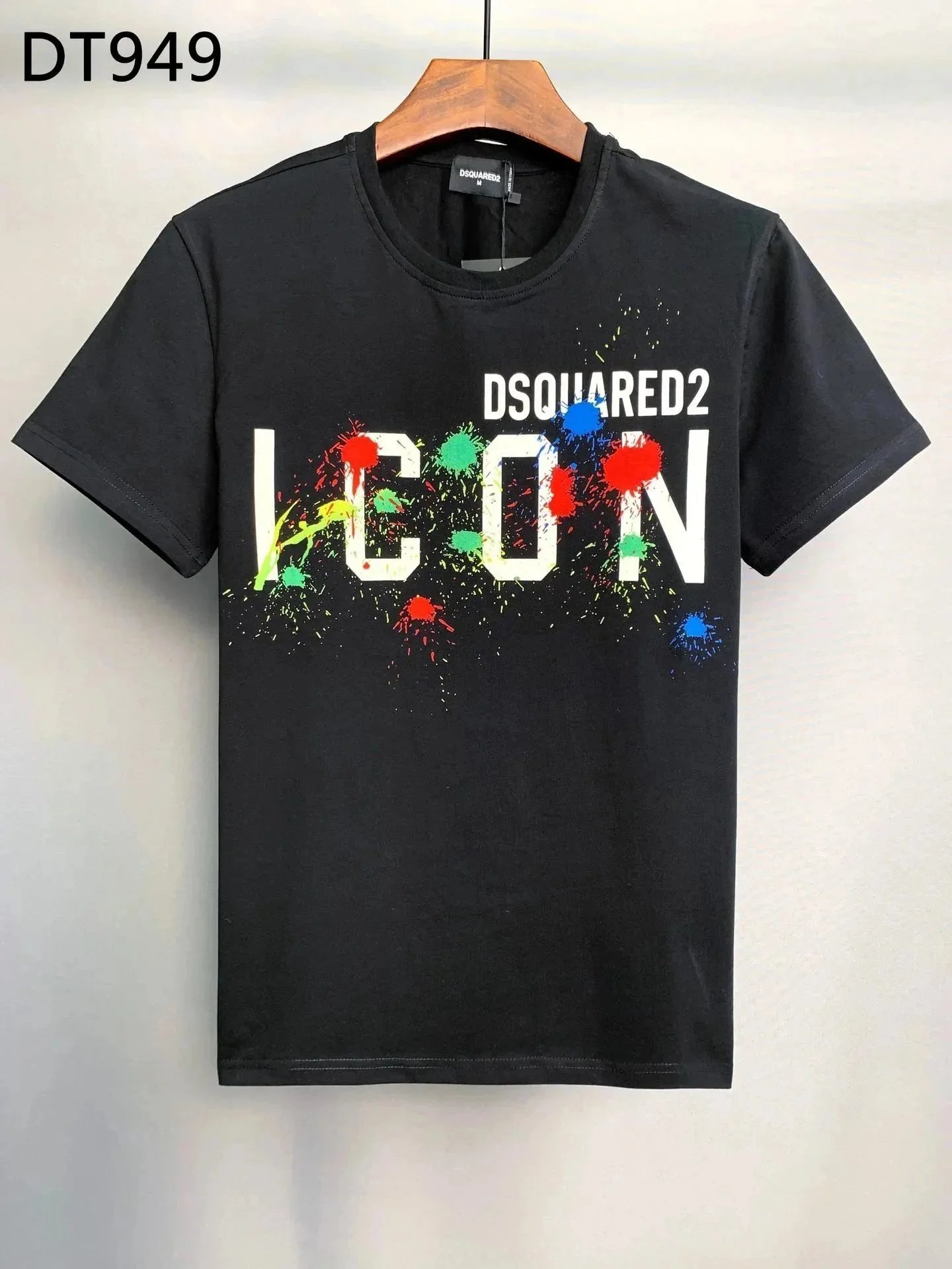 DSQUARED2 Multiple graphic T-shirt designs — 933 Black