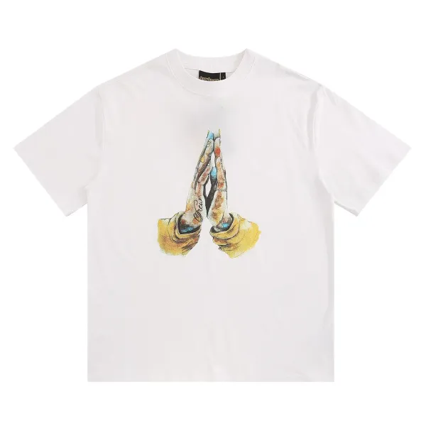 Drew House Praying Hands White T-Shirt - 1