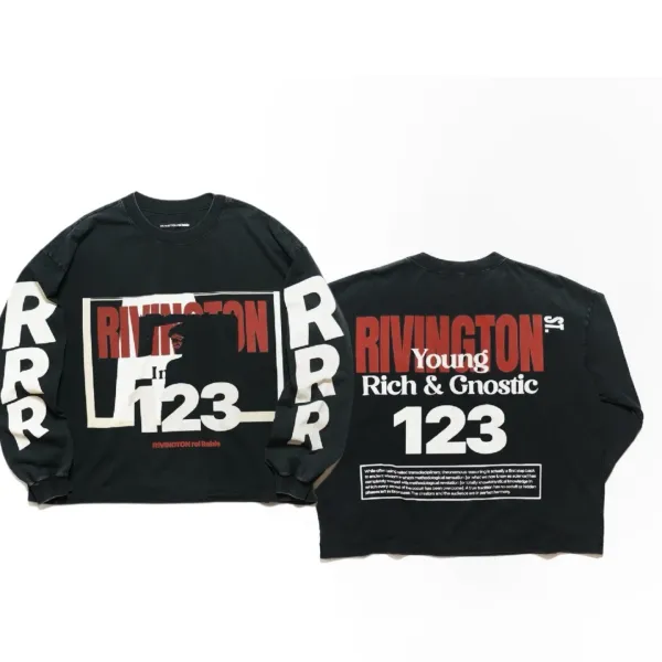 Rivington x Rol Rebis 123 Long-Sleeve T-Shirt Black - 1