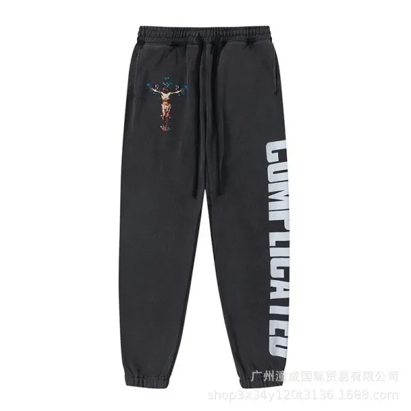 Complicated Sweatpants Black Streetwear Joggers - 1