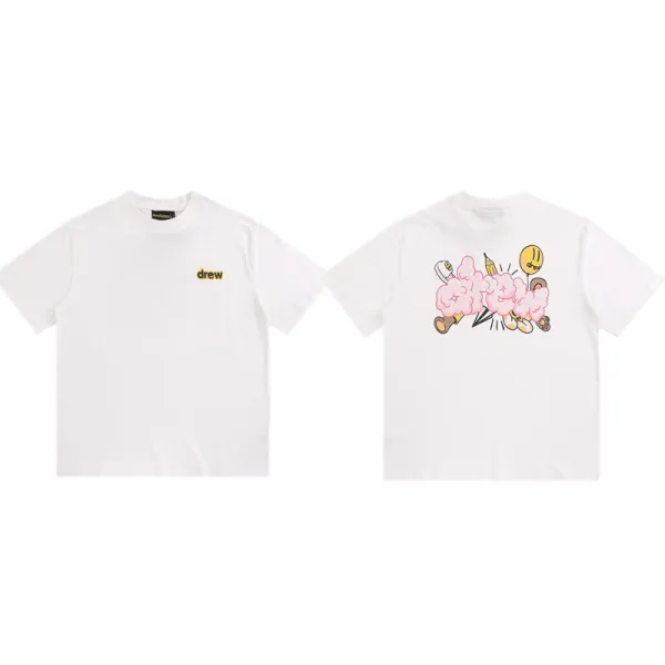 Drew House Popcorn Graphic White T-Shirt - 1