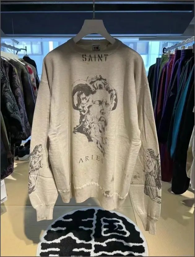 Angel of Death Hoodie Gray with Red Graphic Print - 5
