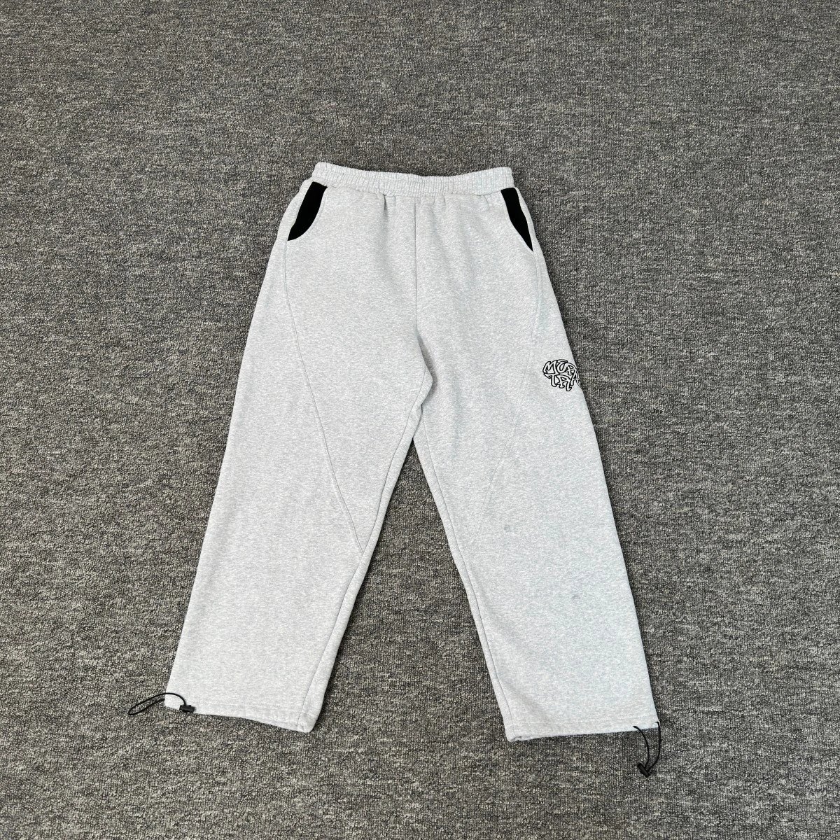 Design Logo Sweatpants Gray with Black Accents Sweatpants - 1