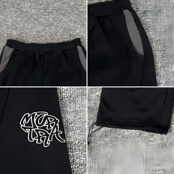 Design Logo Sweatpants Gray with Black Accents Sweatpants - 21
