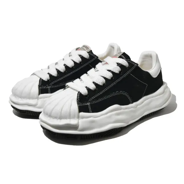 Maison Margiela Tabi Sneakers Red Canvas Chunky Sole Sneakers - 8