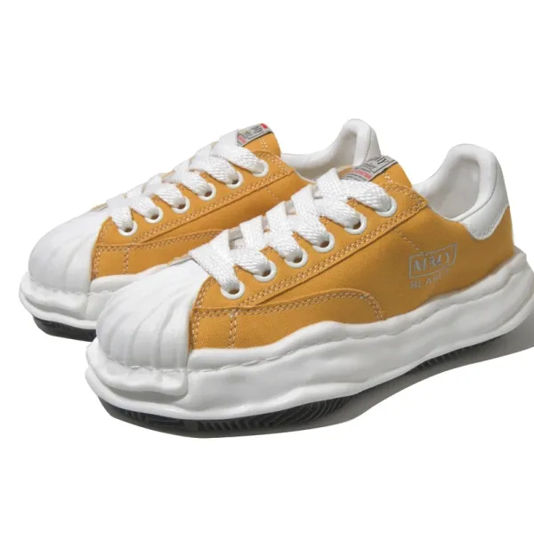 Maison Margiela Tabi Sneakers Red Canvas Chunky Sole Sneakers - 23