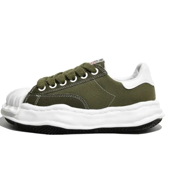 Maison Margiela Tabi Sneakers Red Canvas Chunky Sole Sneakers - 26