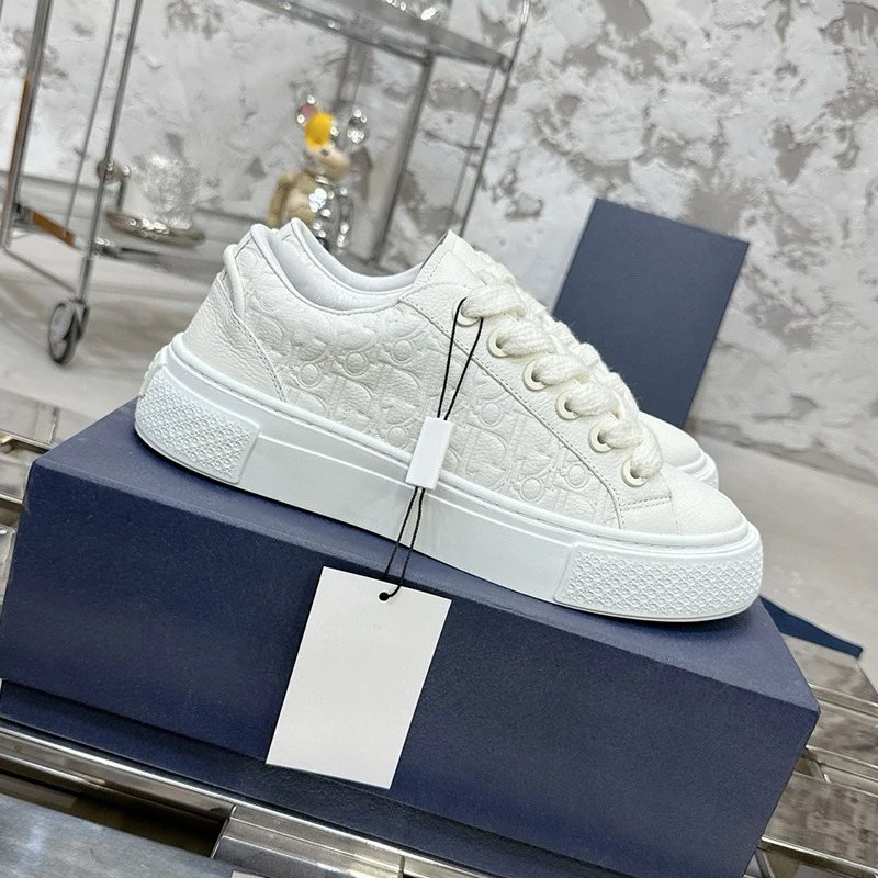 Dior B23 Oblique Low-Top Beige Sneakers - 25