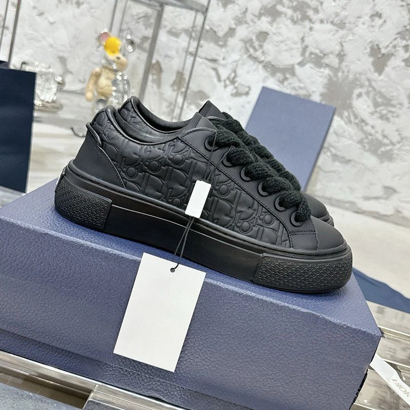 Dior B23 Oblique Low-Top Beige Sneakers - 20